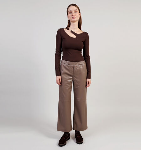 Geklede broek bruin L32