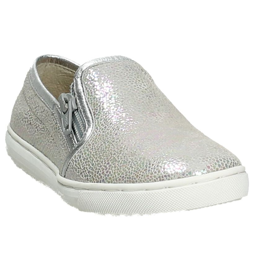 Apples & Pears Chaussures slip-on en Argent en cuir (192576)