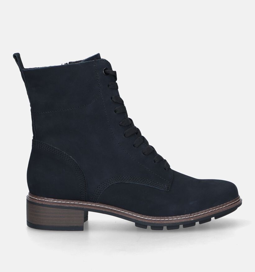 Tamaris Blauwe Veterboots voor dames (342212) - geschikt voor steunzolen