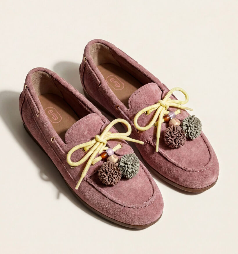 Shoecolate Chaussures plates en Rose pour femmes (384054)