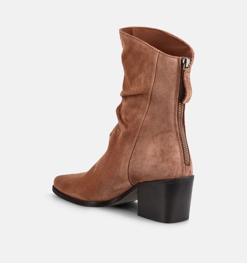 Paul Green Bruine Korte Laarzen voor dames (379791)