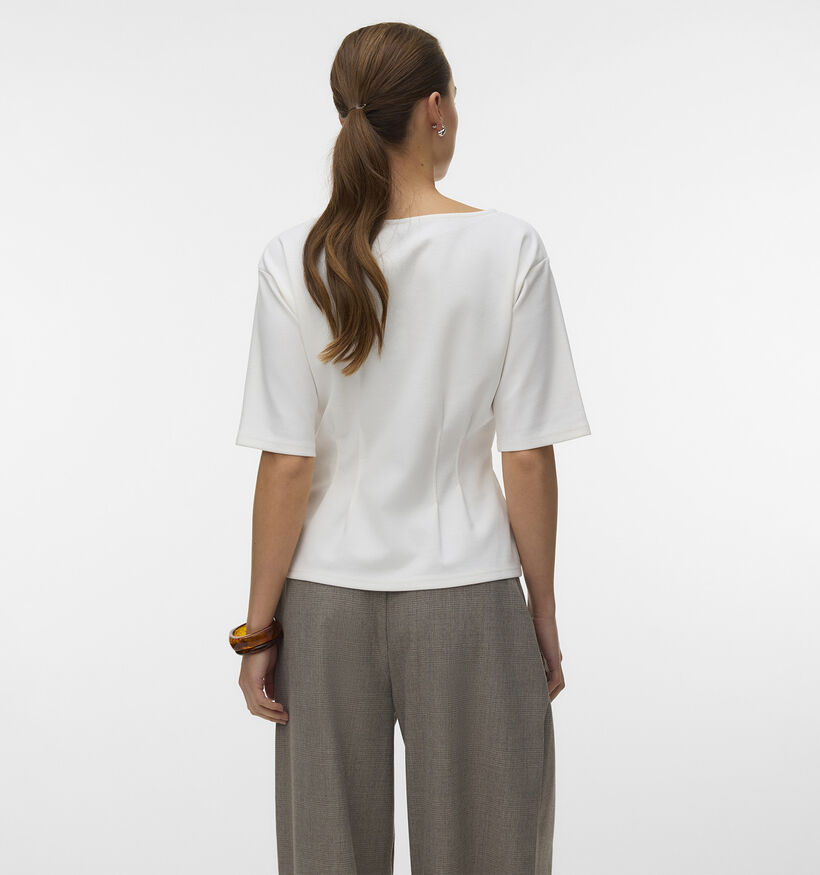 Vero Moda Bjork T-shirt en Blanc pour femmes (379692)