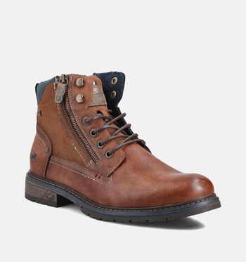 Mustang High Boots Cognac