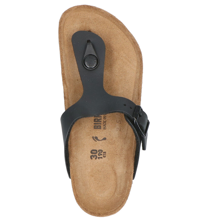 Birkenstock Gizeh Tongs en Noir pour garçons (338075)