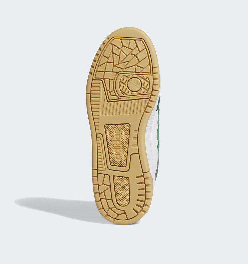 adidas Rapid Court Baskets en Blanc/Vert pour filles, garçons (359669) - pour semelles orthopédiques