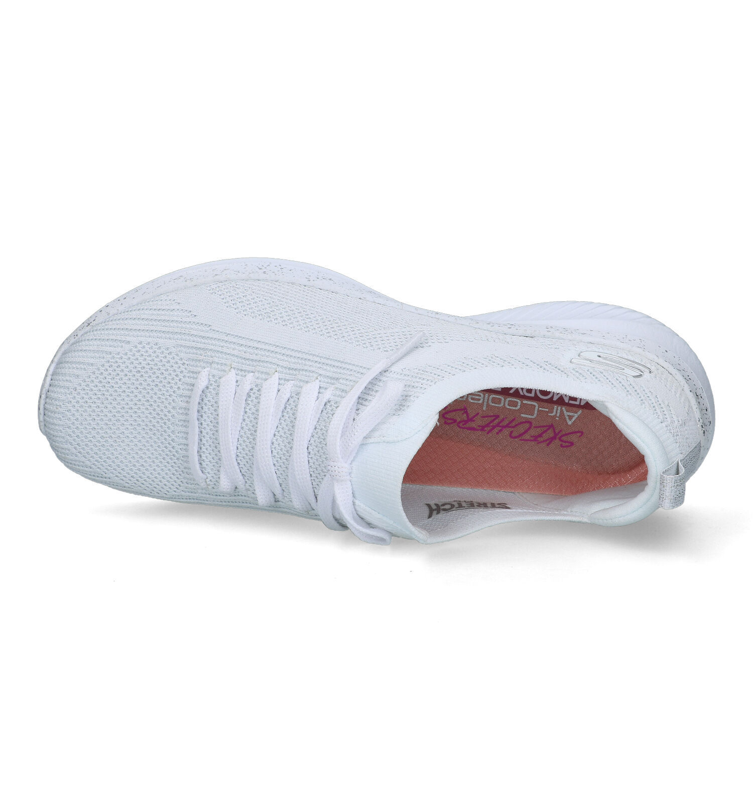 Skechers air cooled memory foam dames wit shop