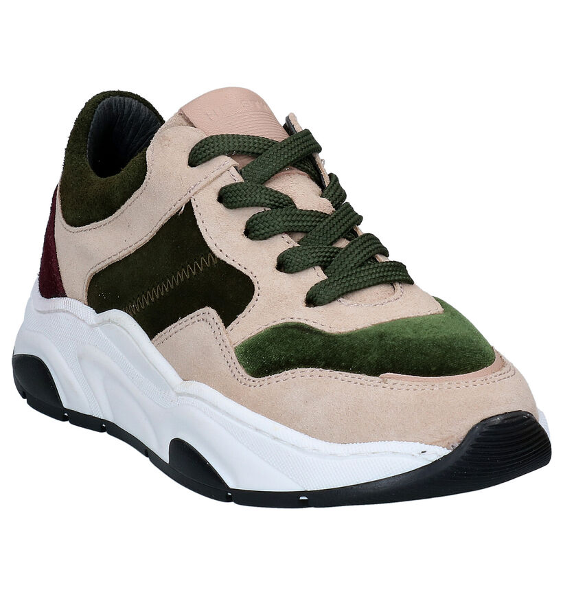 Hip Groene Sneakers in nubuck (296844)