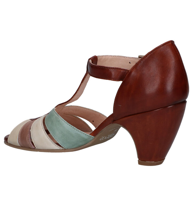 Relance Sandales à talons en Rouge en cuir (293220)
