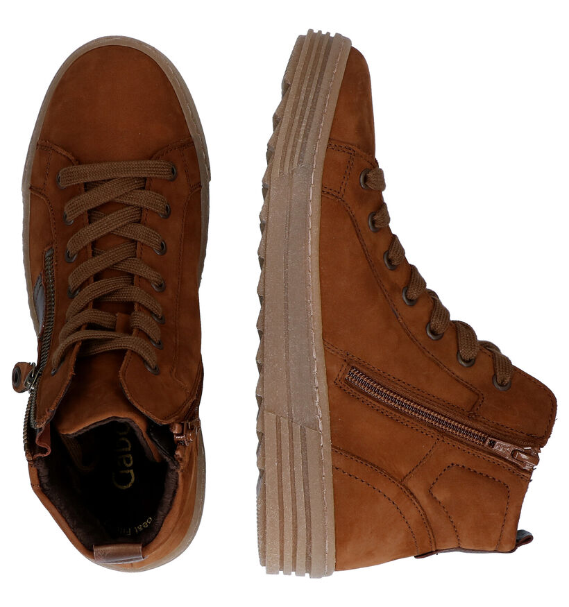Gabor Best Fitting Bottines en Cognac pour femmes (297232) - pour semelles orthopédiques