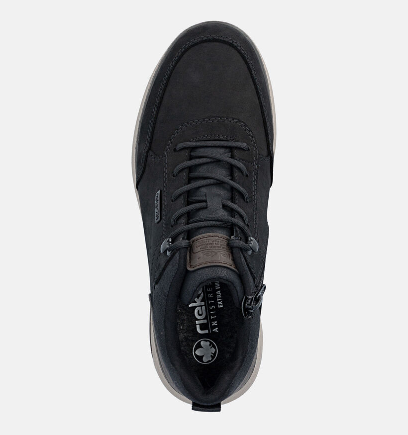 Rieker Boots &agrave; lacets en Noir pour hommes (379822) - pour semelles orthop&eacute;diques