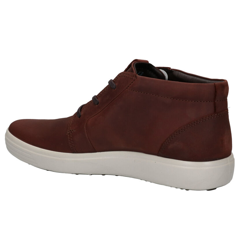 ECCO Soft 7 Bruine Bottines in nubuck (280873)