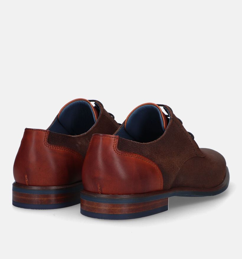 Berkelmans Arcos Chaussures habillées en Cognac pour hommes (331386) - pour semelles orthopédiques