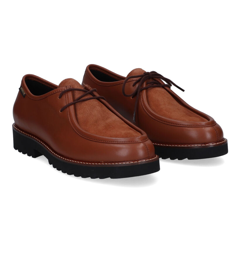 Mephisto Sonie Cognac Veterschoenen voor dames (330835) - geschikt voor steunzolen