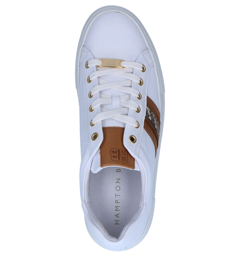 Hampton Bays Witte Sneakers in leer (275164)