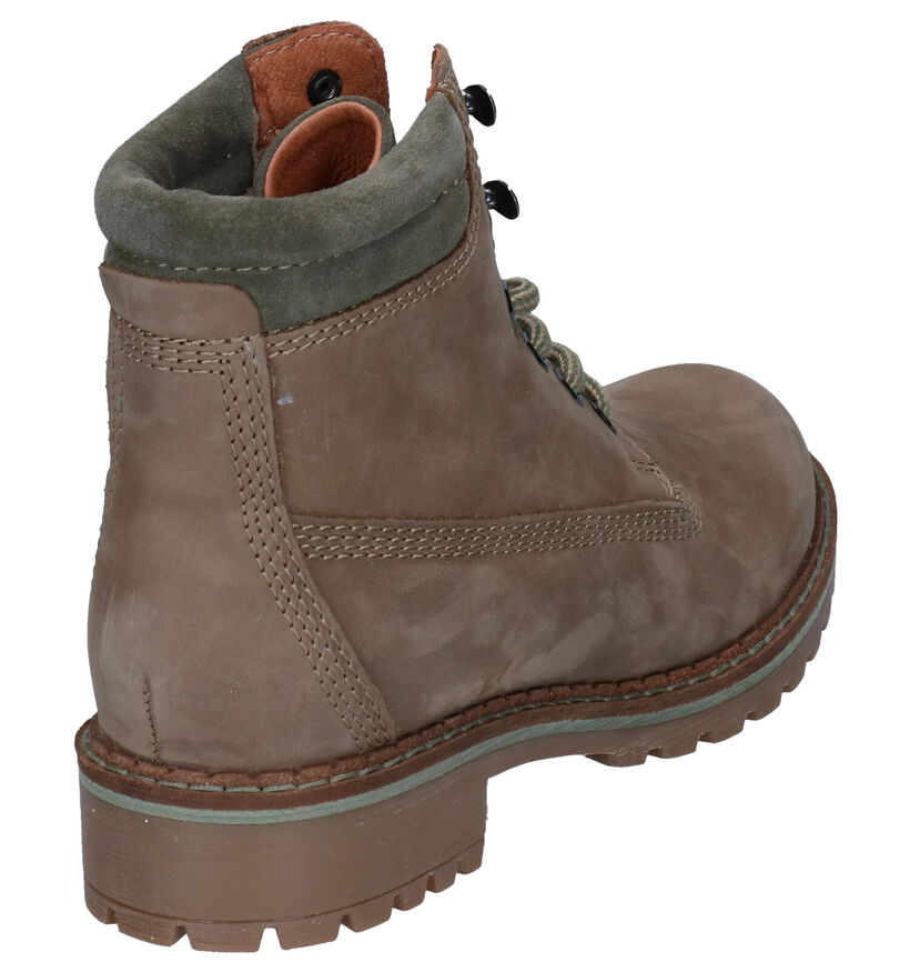 Dazzle Boots à lacets en Orange en nubuck (278832)