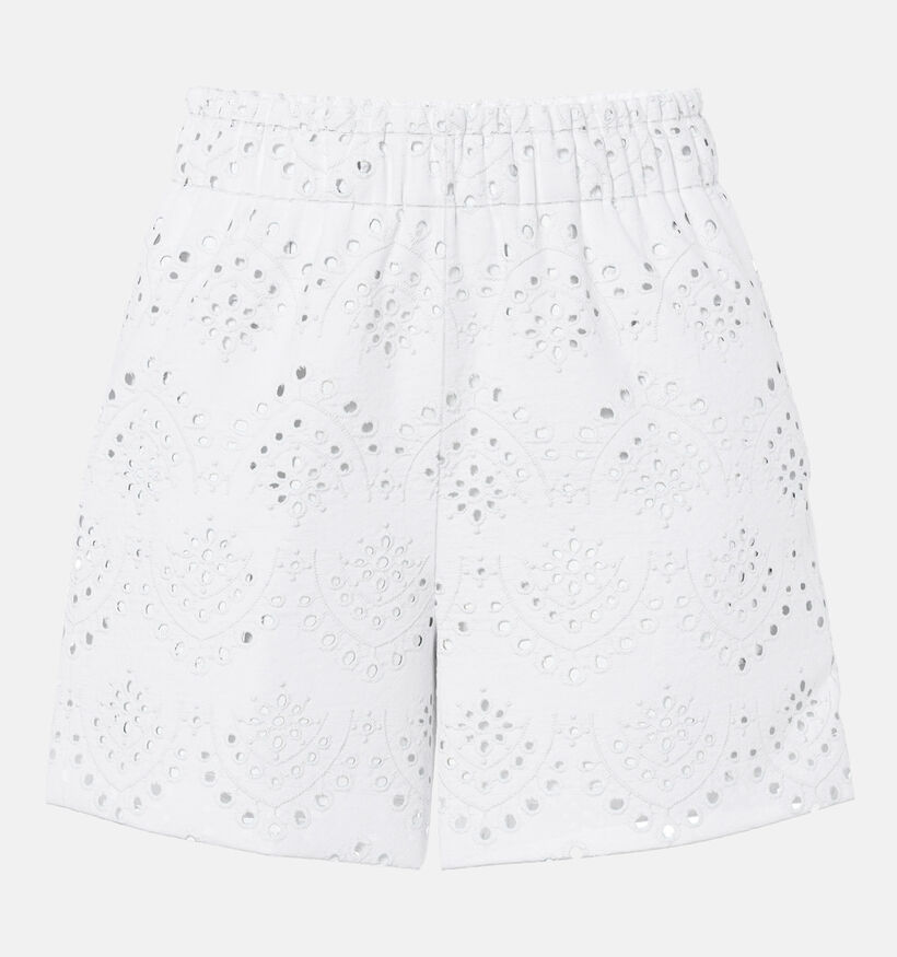 Pieces Vilde Short en Blanc pour femmes (367045)