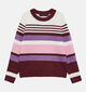 Vero Moda Plaza Pull en Rouge/Multi pour femmes (377630)