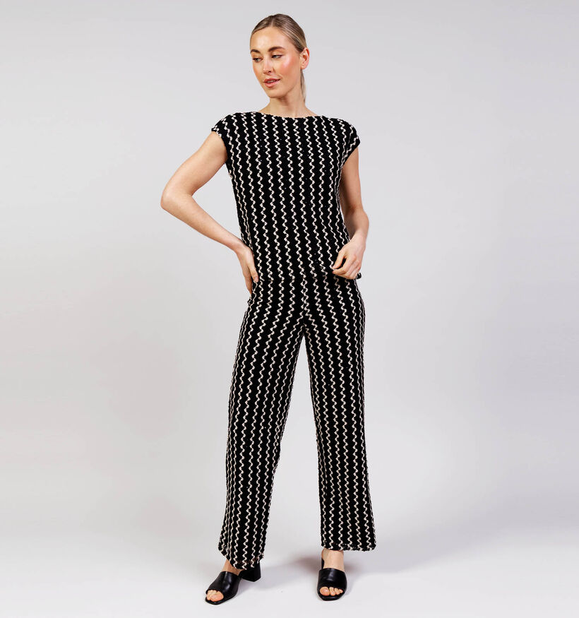 Vila Ellen Zwarte T-shirt met korte mouw voor dames (369495)