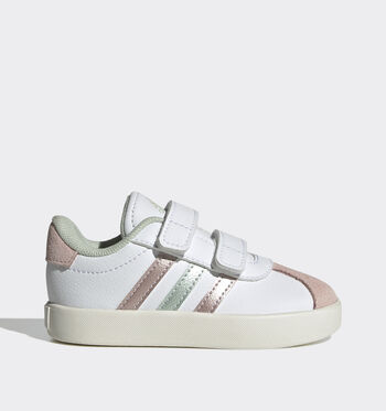 adidas VL Court 3.0 Low Baskets Cloud White / Linen Green Met. / Sandy Pink Met./Cloud White/ Linen Greyen Metallic/ Sandy Pink Metallic/Cloud White/ Clear Pink/ Better Scarlet/Aurora Plum/Zero Metallic/Pink Gum