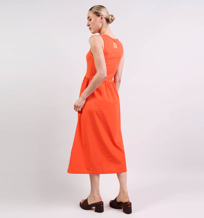 The Shirt Project Robe mi-longue en Orange pour femmes (376281)