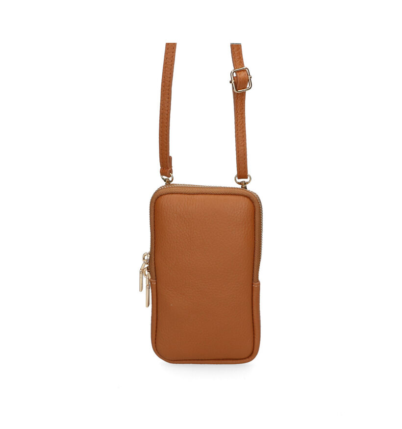 Dolce C. Taupe Telefoontasje in leer (312693)
