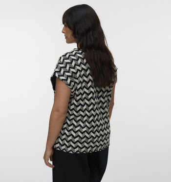 Vero Moda Curve T-shirts Zwart
