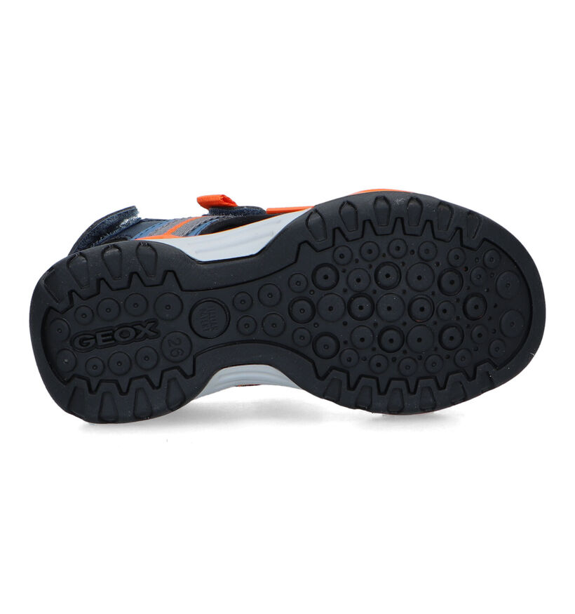 Geox Borealis Blauwe Sandalen in kunstleer (320624)