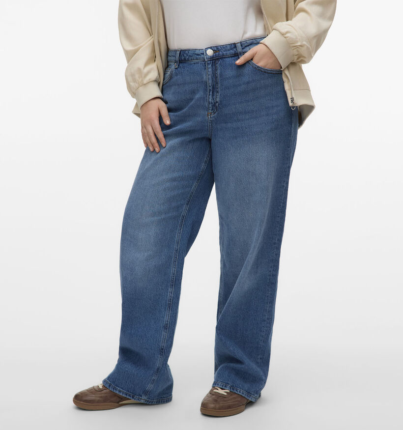 Vero Moda Curve Tessa Wide leg jeans en Bleu L32 pour femmes (362604)
