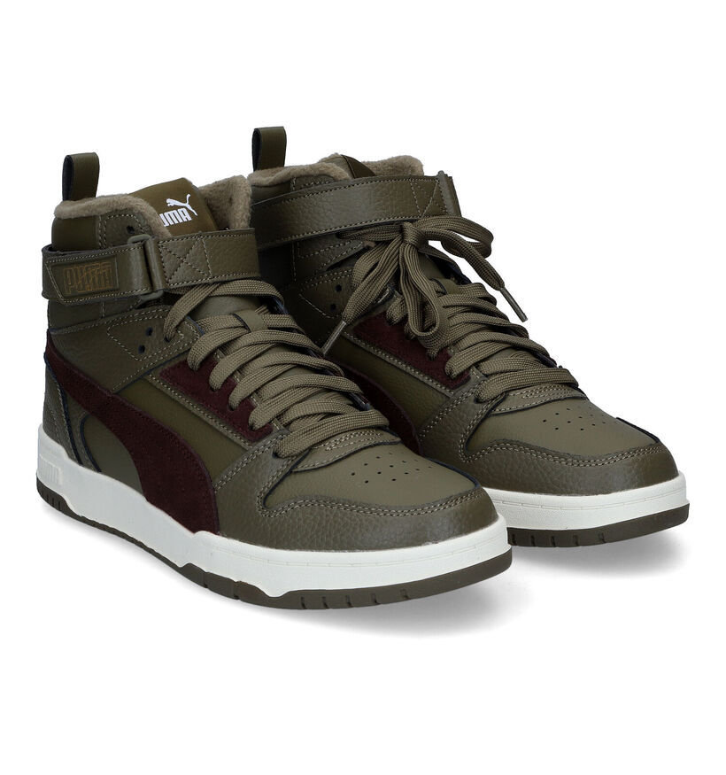 Puma RBD Game WTR Baskets en Khaki pour hommes (311241) - pour semelles orthopédiques