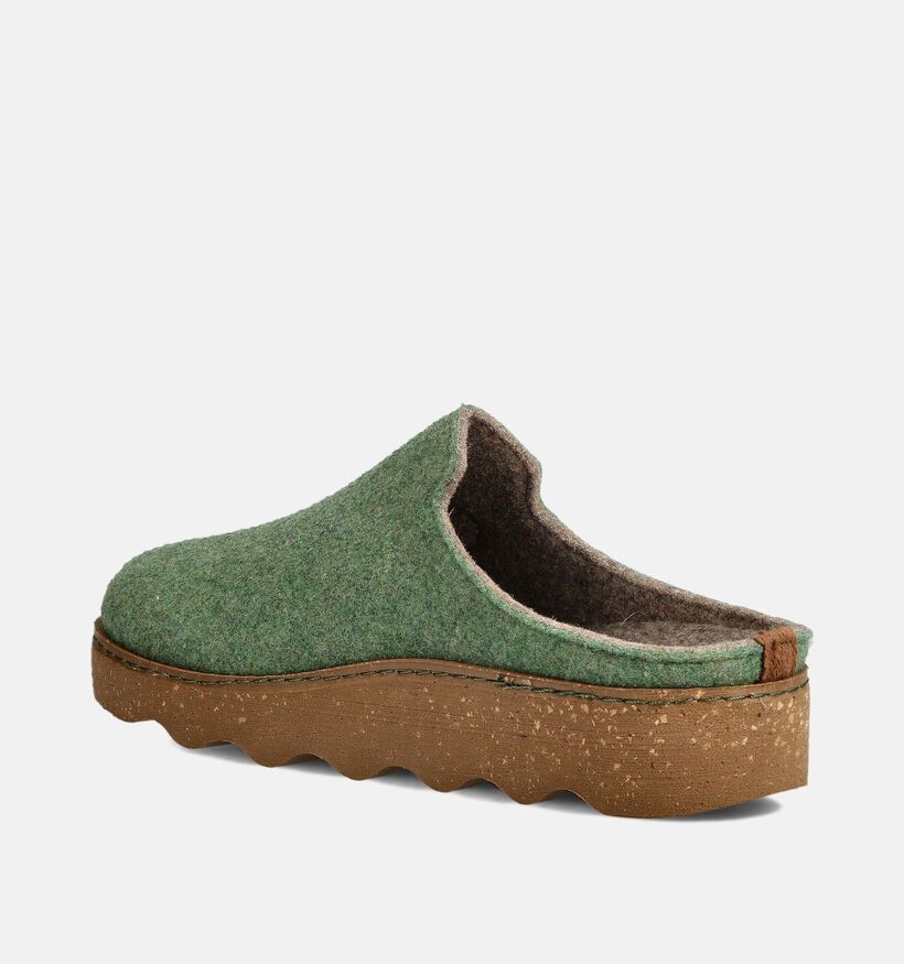 Rohde Groene Open Pantoffels voor dames (364830) - geschikt voor steunzolen