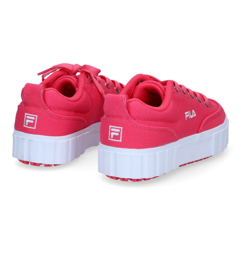 Fila Sandblast Roze Sneakers in stof (302774)