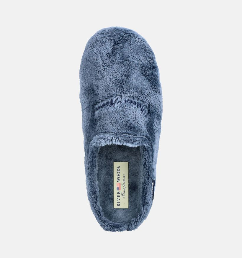 River Woods Bieneke Blauwe Open Pantoffels voor dames (381125) - geschikt voor steunzolen