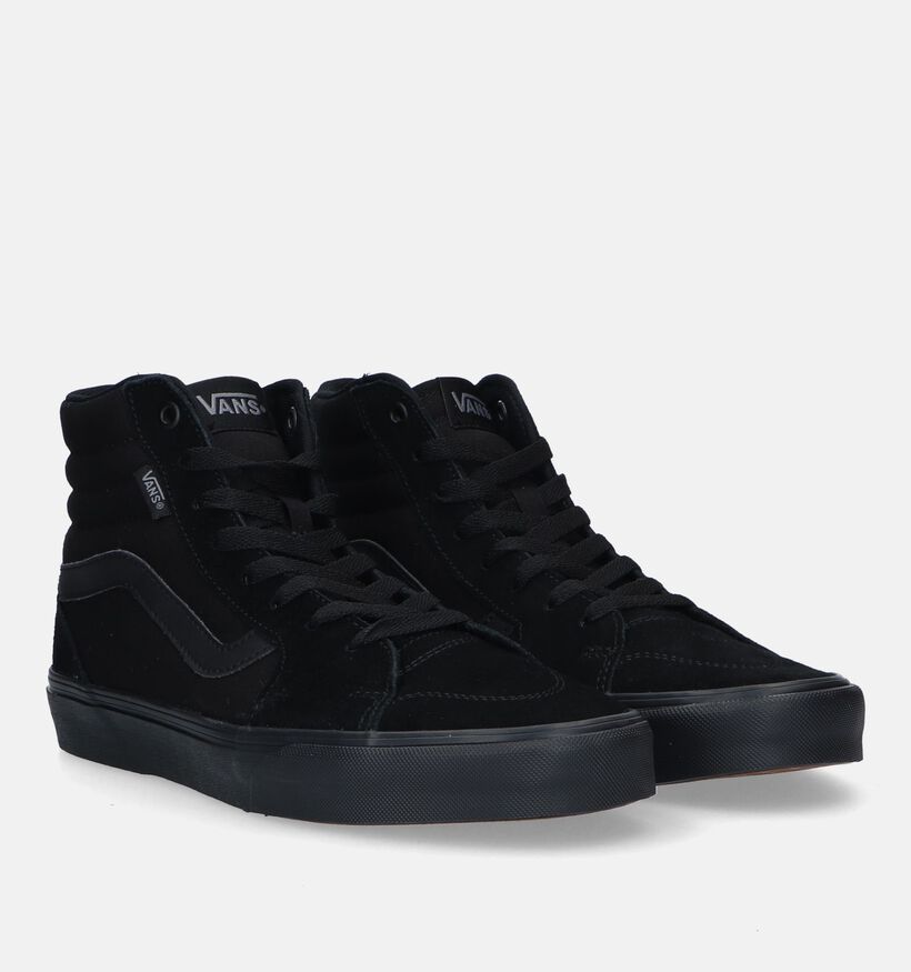 Vans Filmore Hi Baskets de skate en Bleu pour hommes (337030)