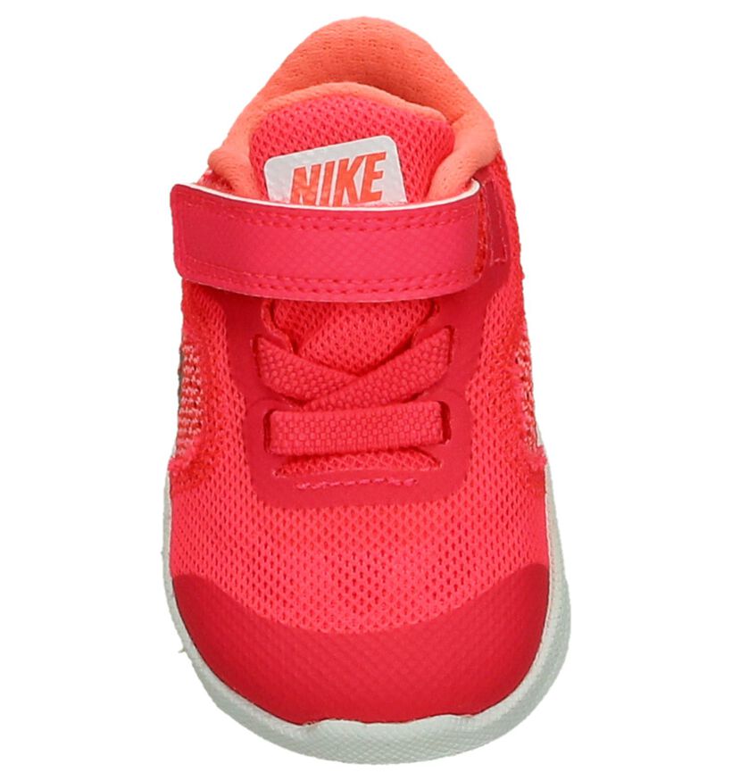 Nike Revolution Baskets basses en Rose en textile (198114)