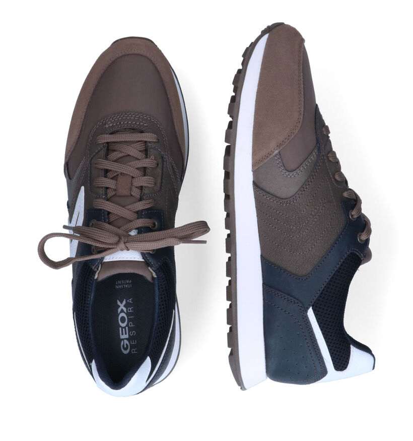 Geox Ponente Chaussures à lacets en Taupe pour hommes (303582) - pour semelles orthopédiques