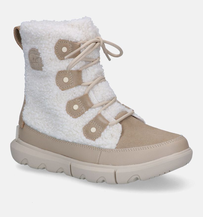 Sorel Explorer II Ecru Snowboots in daim (294164)
