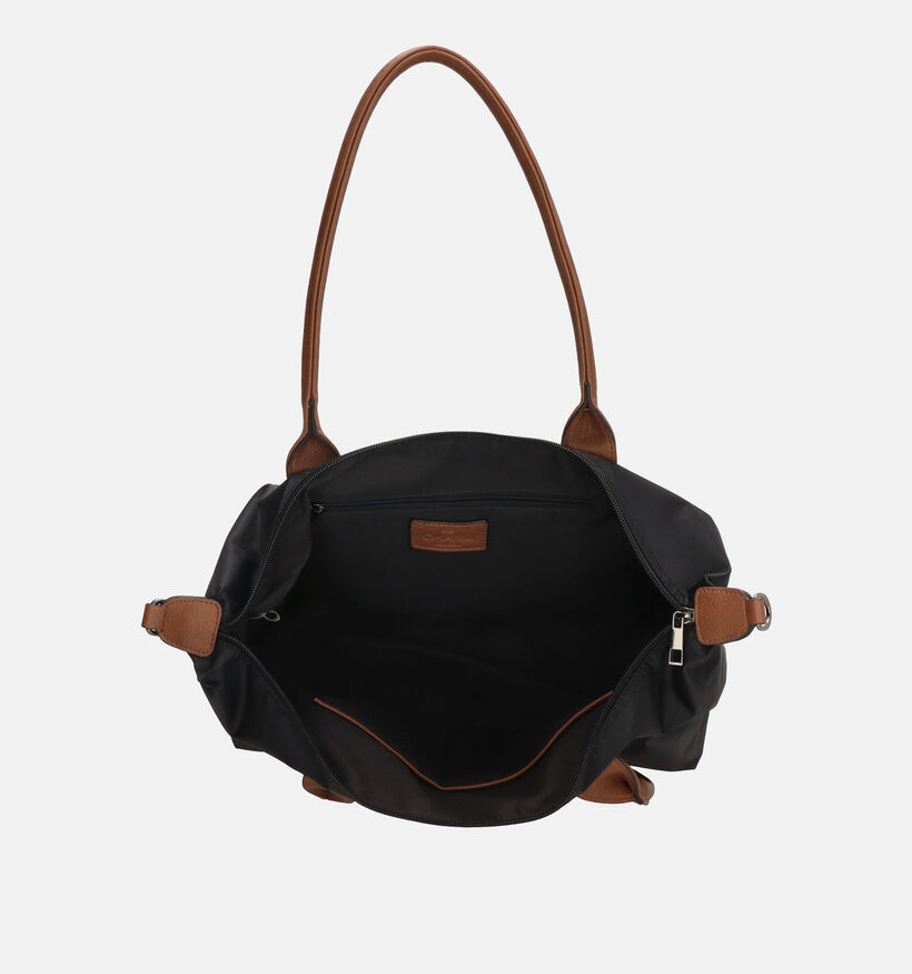 Charm London Zwarte/Cognac Shoppertas voor dames (374390)