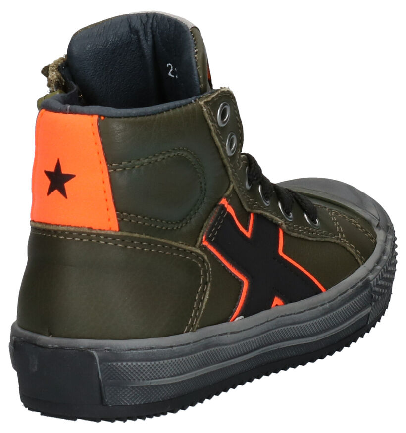 Little David Maxim Kaki Sneakers in leer (261378)