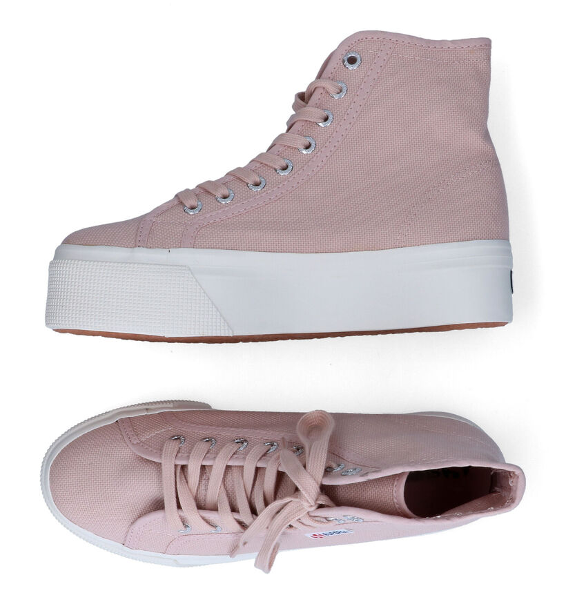 Superga Hi Top Baskets en Rosé pour femmes (305720)