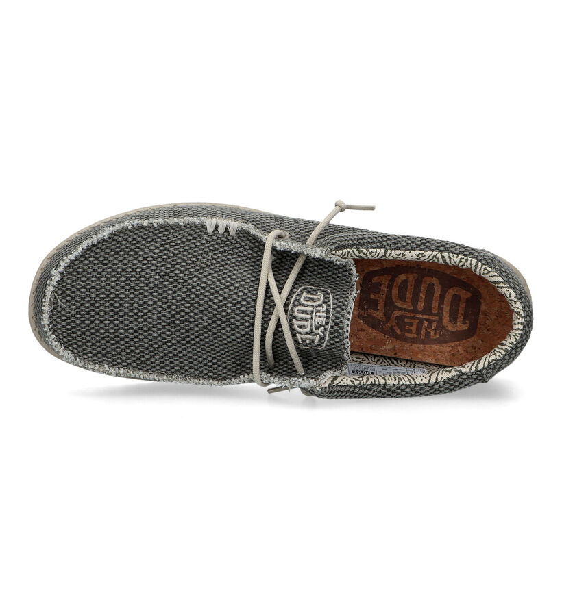 HEYDUDE Wally Braided Kaki Mocassins voor heren (353465) - geschikt voor steunzolen