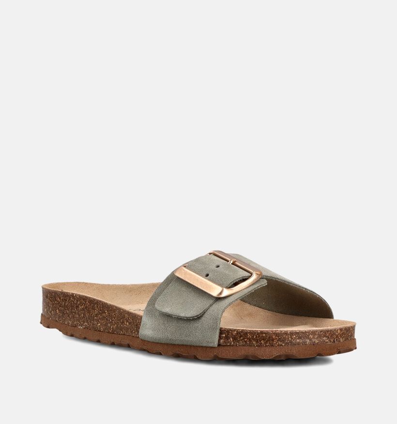 Laurent David Groene Slippers voor dames (373782)