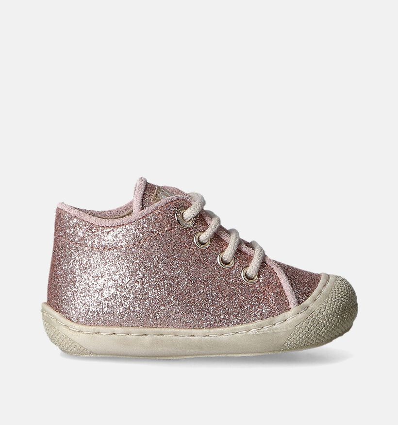 Naturino Sossi Glitter Chaussures pour bébé en Rose pour filles (355335) - pour semelles orthopédiques