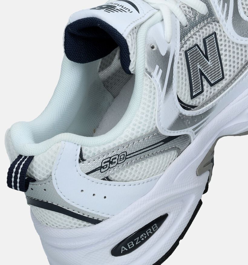 New Balance GR 530 Witte Sneakers voor jongens, meisjes (343099)