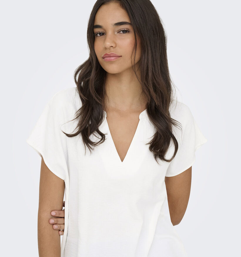 JDY Lion Life Witte Blouse voor dames (370063)