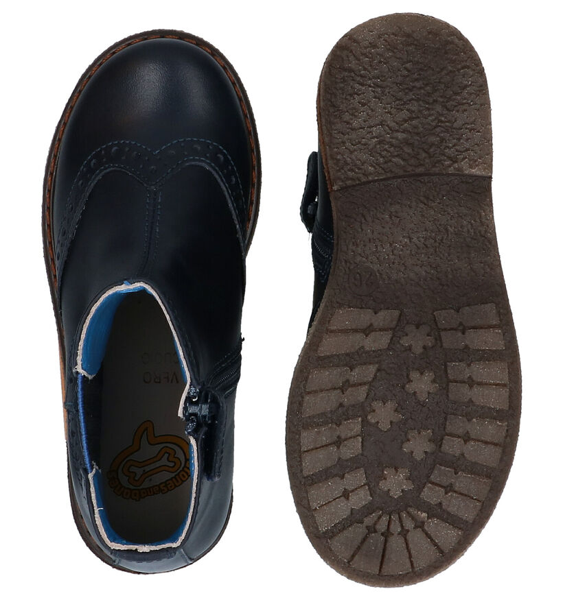 STONES and BONES Evan Blauwe Boots voor jongens (283090) - geschikt voor steunzolen