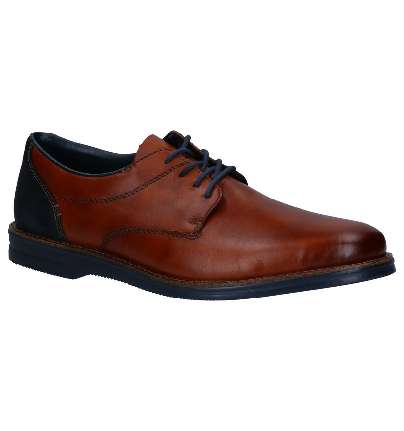 Rieker Cognac Geklede Veterschoenen in leer (281840)