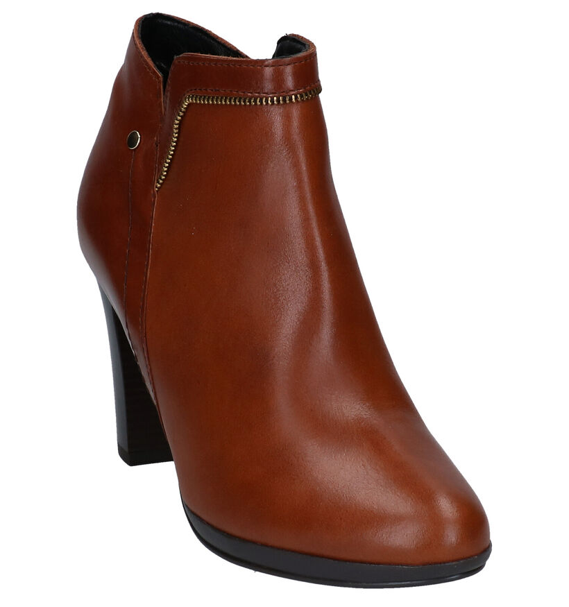 Signatur Bottines à talons en Cognac pour femmes (299164)
