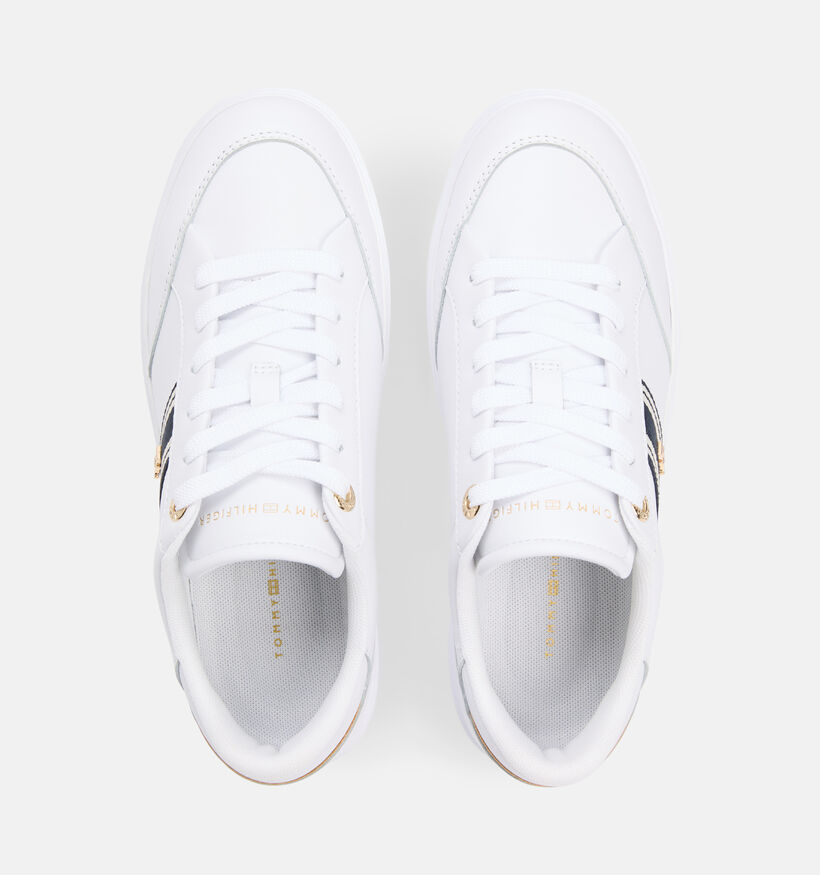 Tommy Hilfiger Chic Cupsole Webbing Witte Sneakers voor dames (368616) - geschikt voor steunzolen