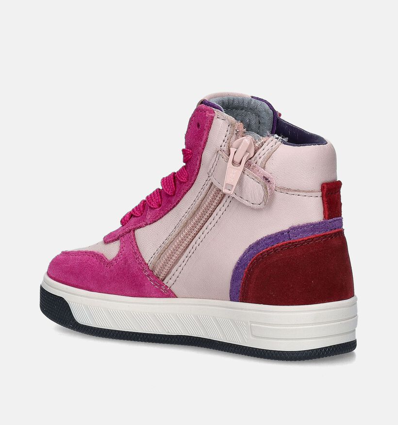 Milo & Mila Fuchsia Hoge sneakers voor meisjes (348109) - geschikt voor steunzolen