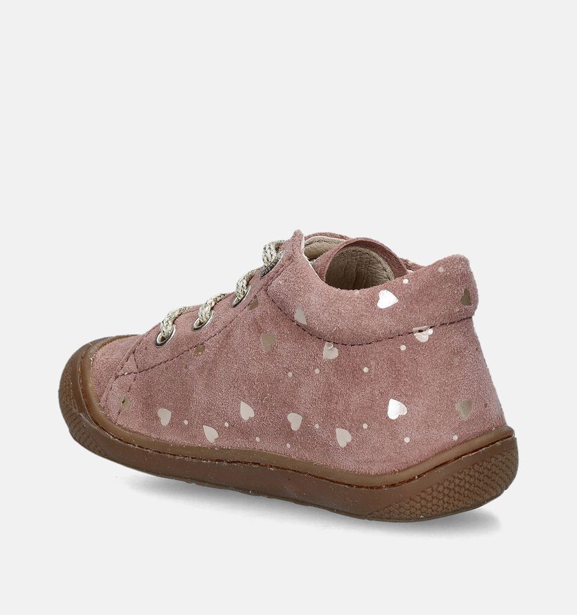 Naturino Cocoon Suede Chaussures pour bébé en Rose pour filles (359353) - pour semelles orthopédiques